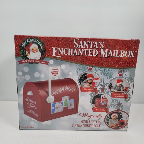 Mr. Christmas Santa's Enchanted Mailbox With Magical Sound NOB - Picture 2 of 9